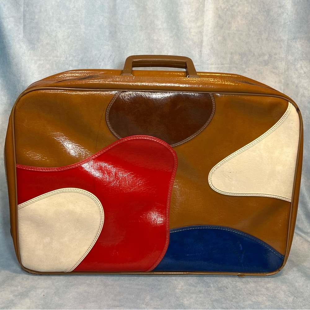 Vintage 60s Mod Abstract Suitcase